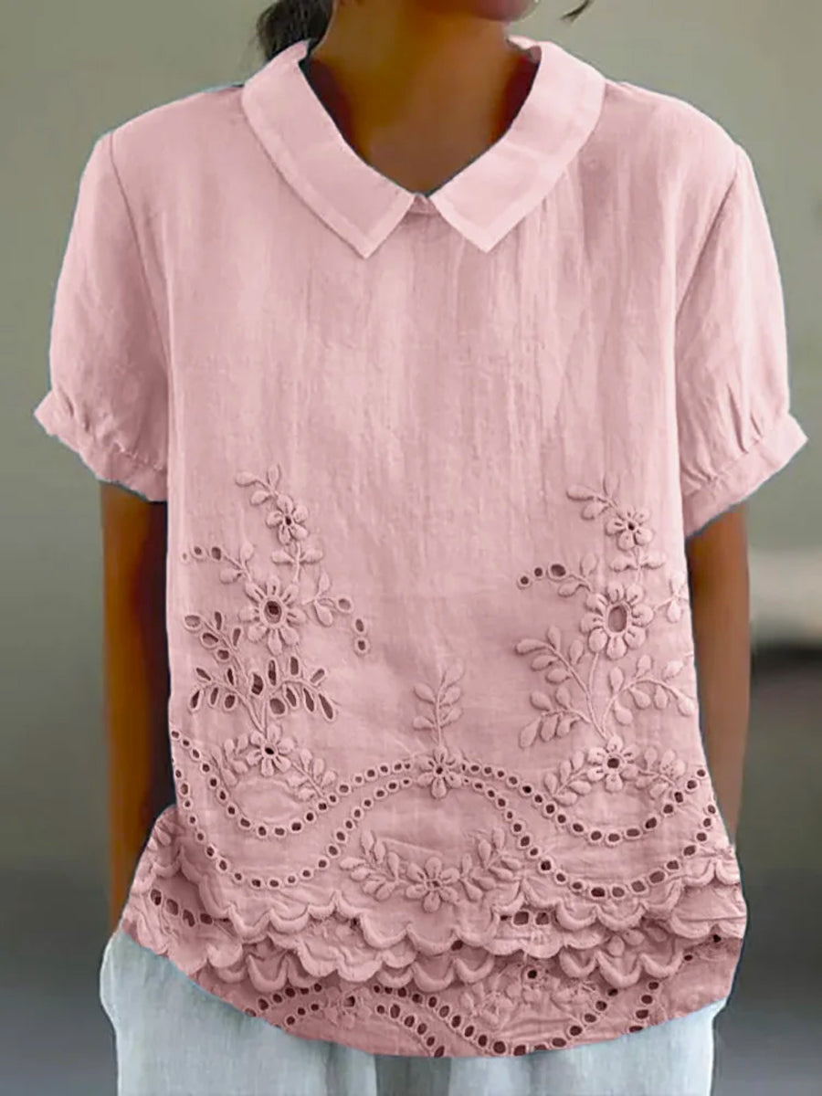 Lily | Floral Embroidered Shirt mysite
