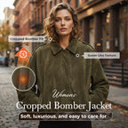 🧥 50% OFF NOW! ✨ Women's Suede-Like Cropped Bomber Jacket – Soft Fabric, Modern Silhouette & Versatile Style 👜 mysite