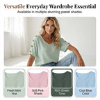 Women's Casual Scoop Neck Top mysite