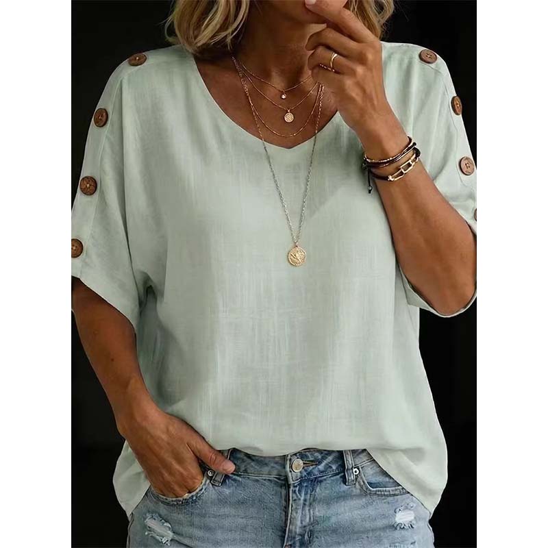 Women's Casual Scoop Neck Top mysite
