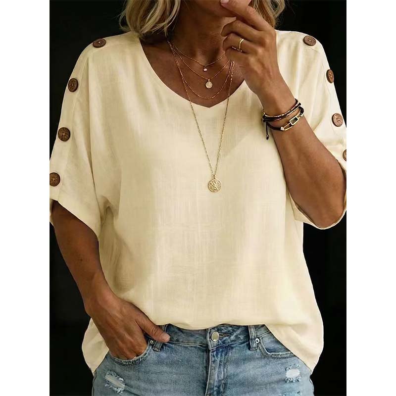 Women's Casual Scoop Neck Top mysite