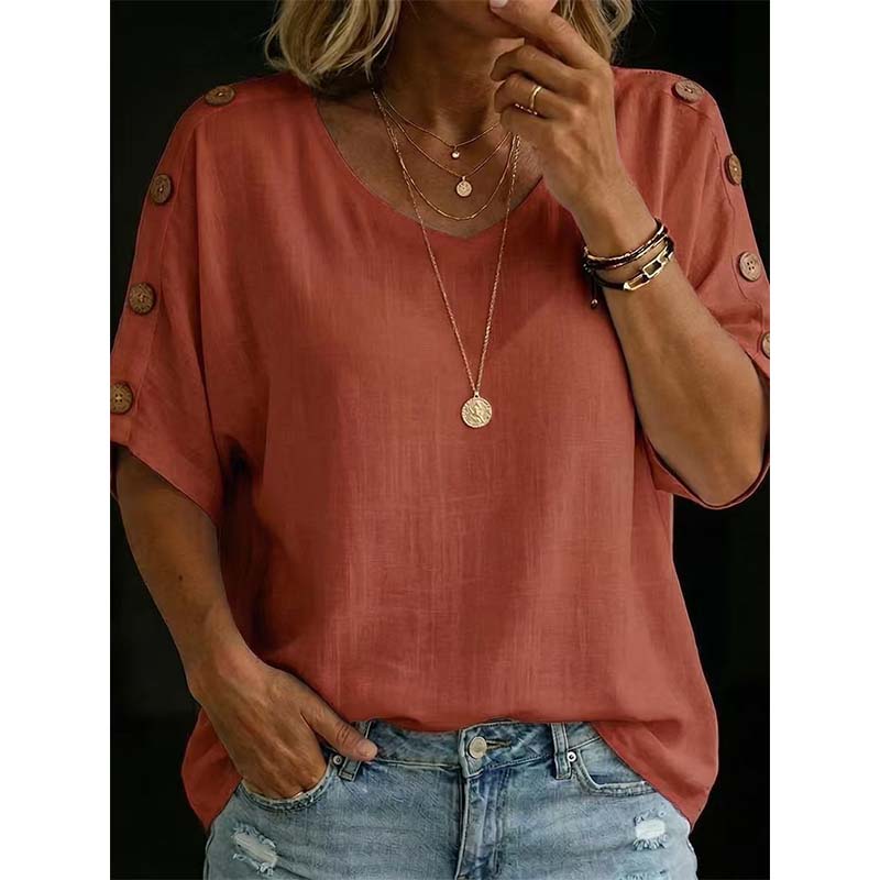 Women's Casual Scoop Neck Top mysite