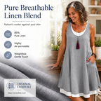 Women's Sleeveless Fake 2-Piece Dress mysite