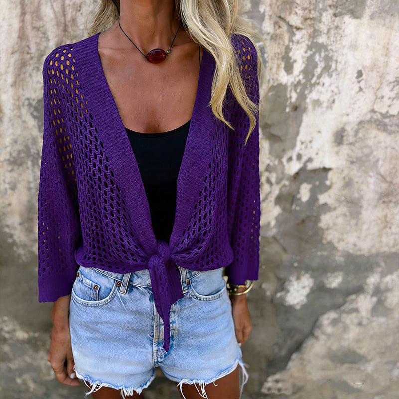 🎉 2026 Sale — Over 30,000 Sold! 💞 Breathable Mesh Knit Top – Tie-Front, Sun Protection & Effortless Style! ✨ mysite