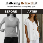 🔥Limited-Time Offer-Women's V-Neck Button Casual T-Shirt mysite