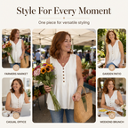 Women's Sleeveless V-Neck Pleated Tank Top mysite
