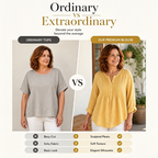 Women's Long Sleeve Pleated Henley Neck Blouse mysite