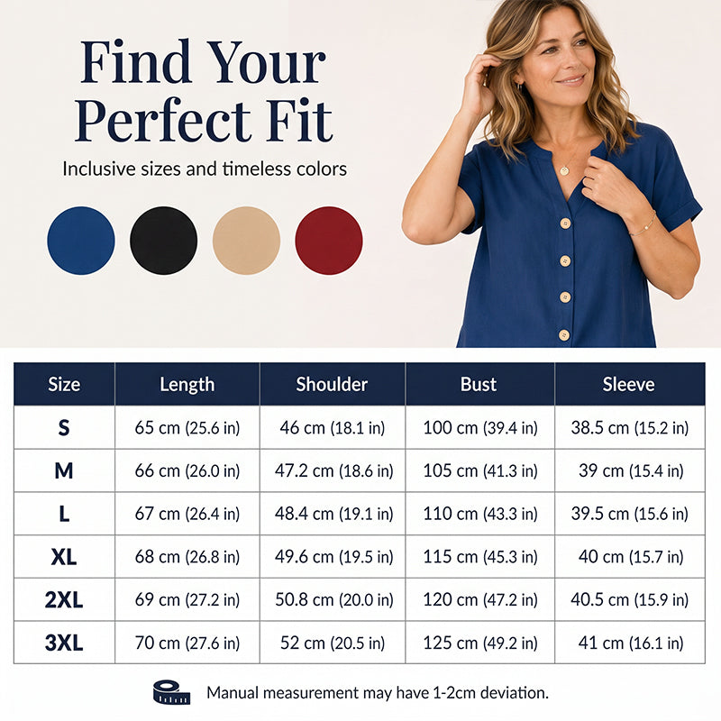Women's Summer Casual V-Neck Top mysite