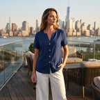 Women's Summer Casual V-Neck Top mysite