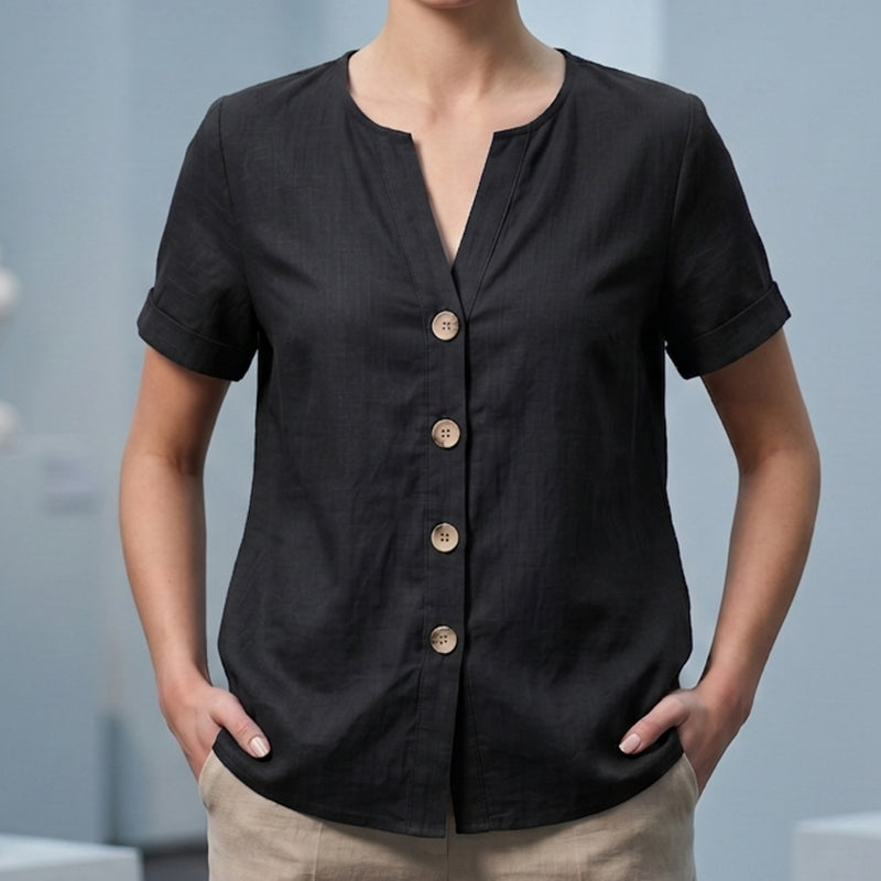 Women's Summer Casual V-Neck Top mysite