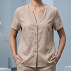 Women's Summer Casual V-Neck Top mysite