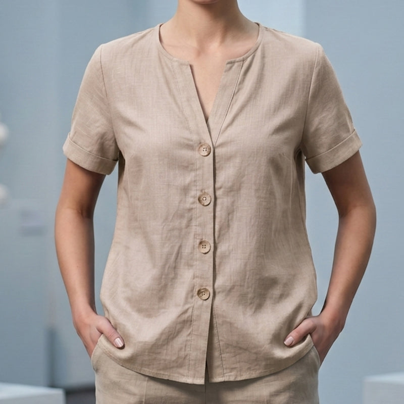 Women's Summer Casual V-Neck Top mysite