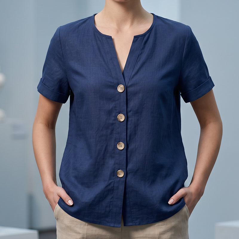 Women's Summer Casual V-Neck Top mysite