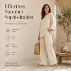 New Arrivals🌿👚 Casual Linen Blend 2-Piece Set – Soft & Airy for Effortless Summer Style mysite