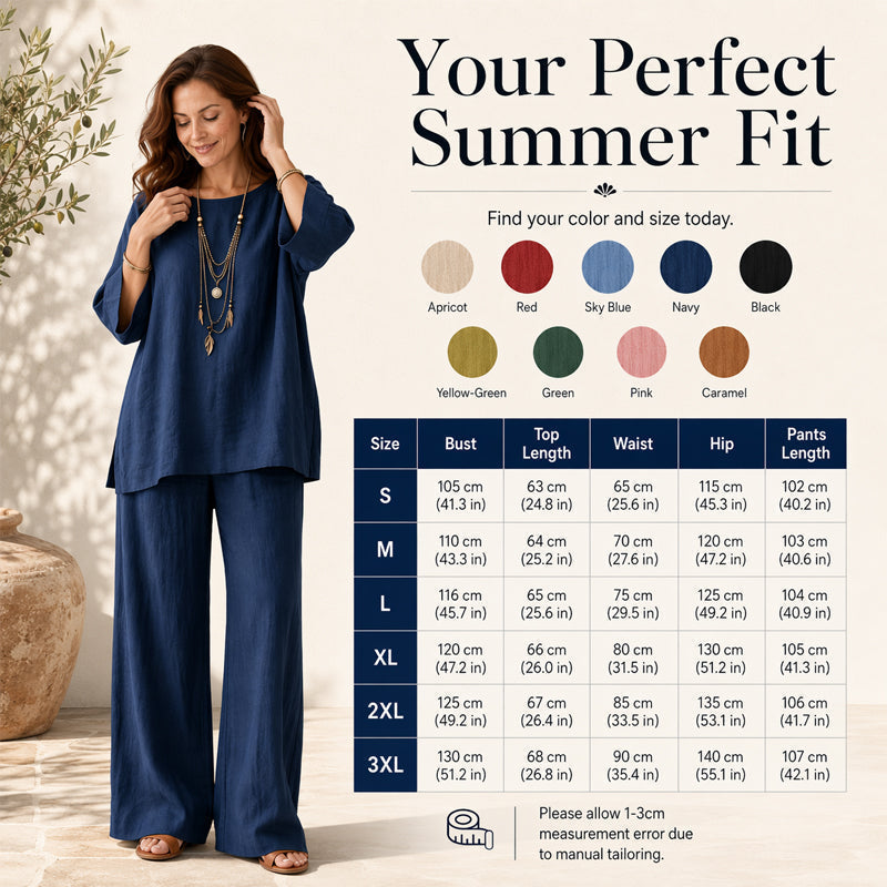 New Arrivals🌿👚 Casual Linen Blend 2-Piece Set – Soft & Airy for Effortless Summer Style mysite