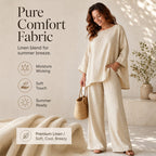 New Arrivals🌿👚 Casual Linen Blend 2-Piece Set – Soft & Airy for Effortless Summer Style mysite
