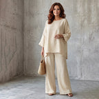 New Arrivals🌿👚 Casual Linen Blend 2-Piece Set – Soft & Airy for Effortless Summer Style mysite