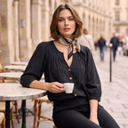 Women's 3/4 Sleeve Loose Fit Tunics Top mysite