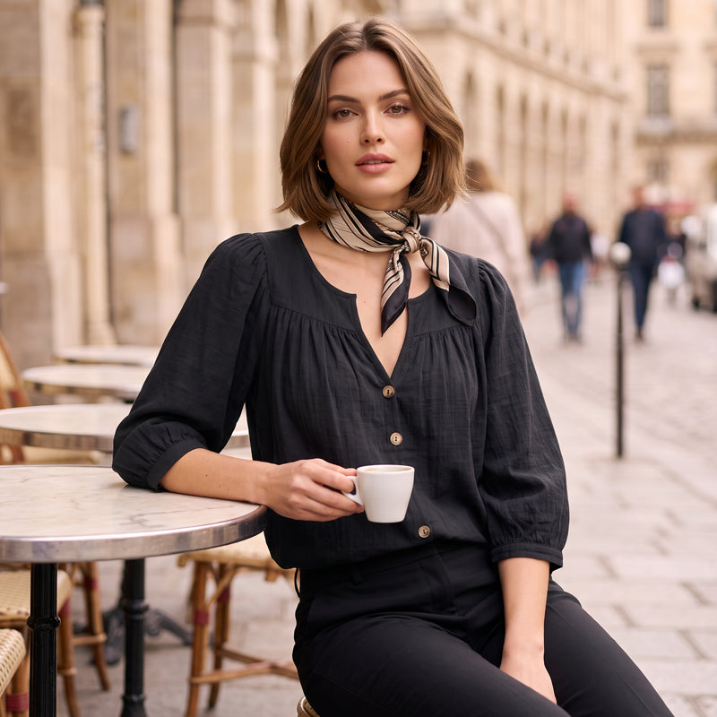 Women's 3/4 Sleeve Loose Fit Tunics Top mysite