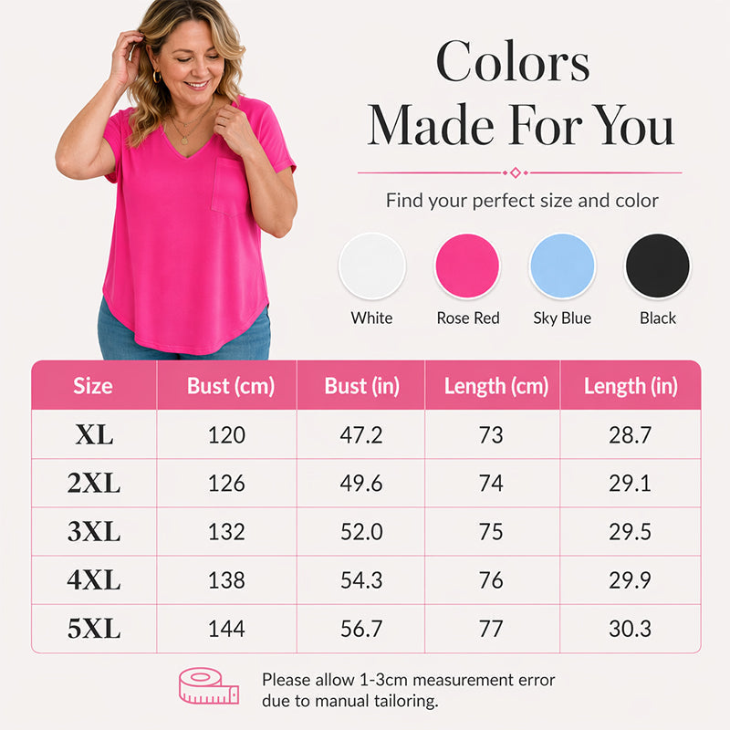 Women's Casual V-Neck Short Sleeve T-Shirt mysite