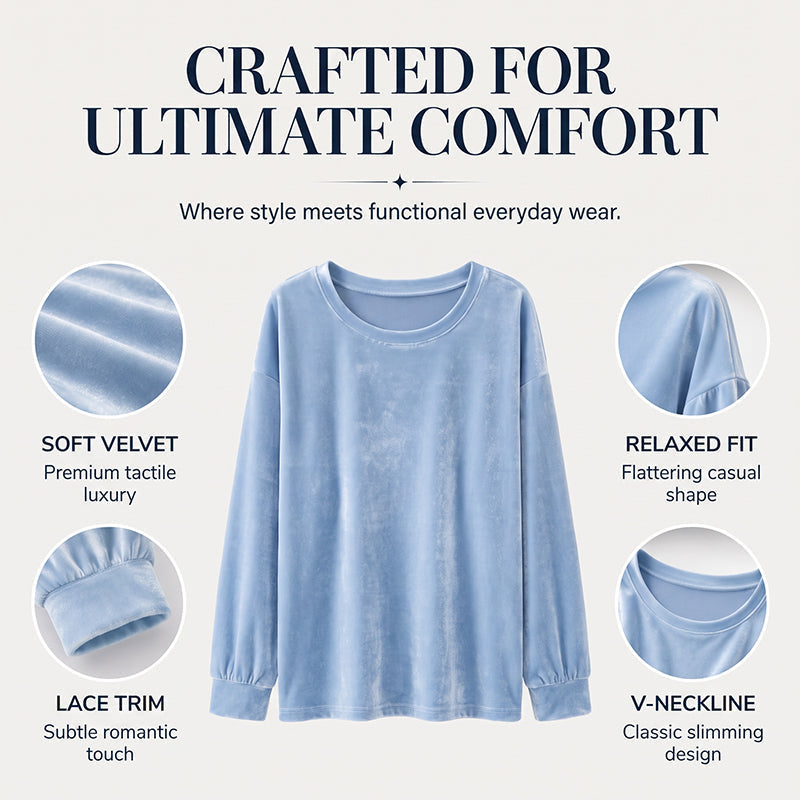 Women's Casual Crewneck Long Sleeve Top mysite
