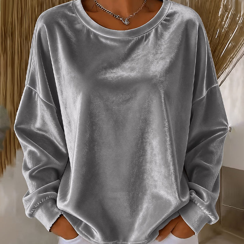 Women's Casual Crewneck Long Sleeve Top mysite