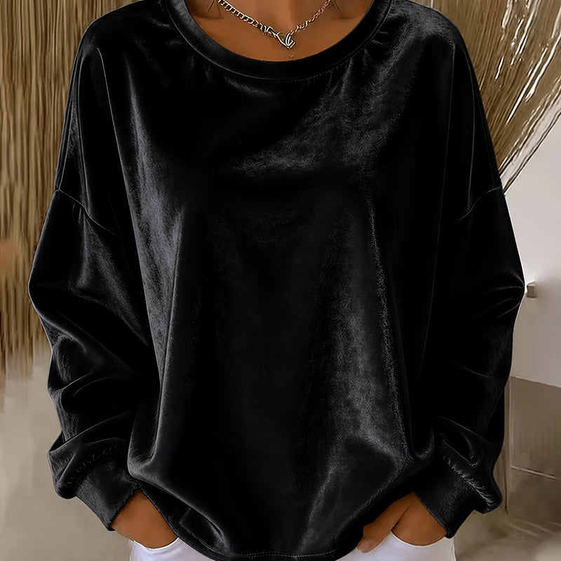 Women's Casual Crewneck Long Sleeve Top mysite
