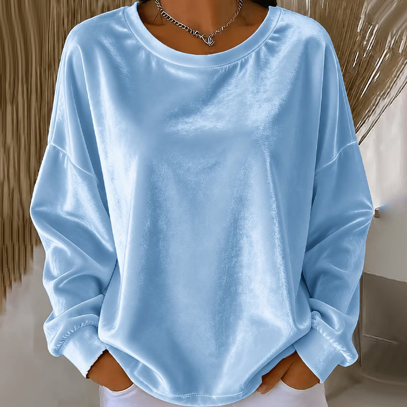 Women's Casual Crewneck Long Sleeve Top mysite