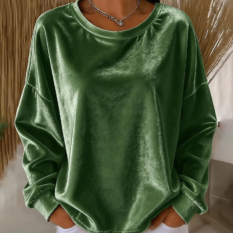 Women's Casual Crewneck Long Sleeve Top mysite
