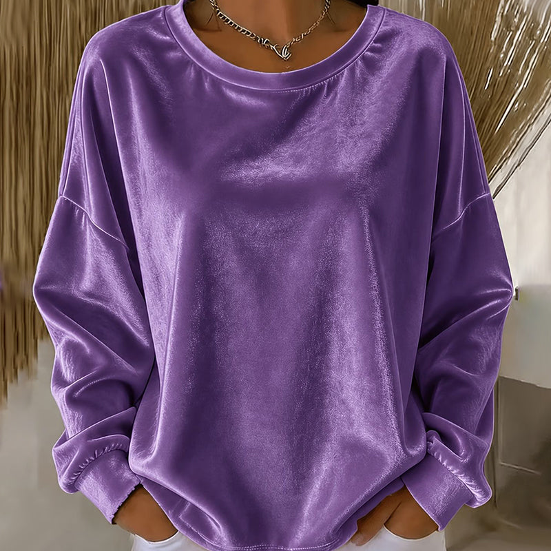 Women's Casual Crewneck Long Sleeve Top mysite