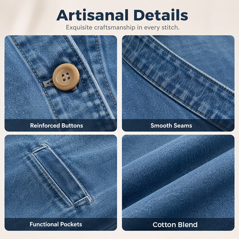 Women's Casual Collarless Button Cardigan Jacket mysite