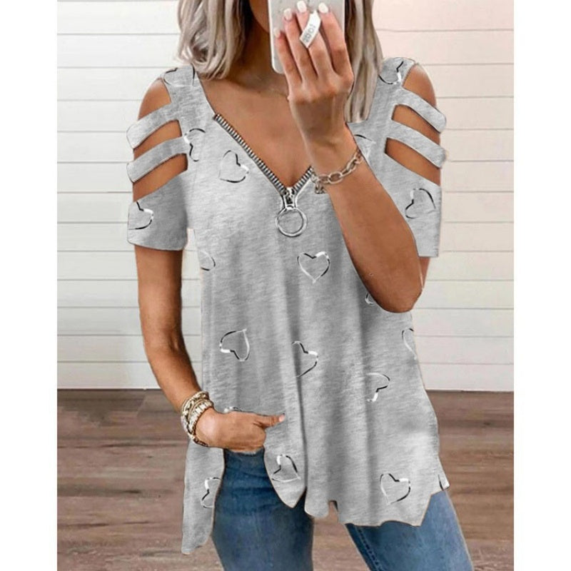 Women's Cold Shoulder T-Shirt mysite