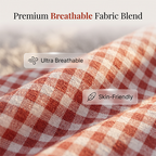 Women's Casual Gingham Print Top mysite