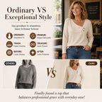 Women's Chic Asymmetrical V-Neck Top mysite