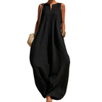 🌸 50% OFF NOW! 🌸Women's Sleeveless V-Neck Wide-Leg Jumpsuit with Pockets mysite