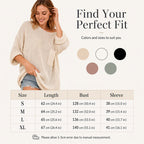 Women's Casual Cozy Crewneck Knit Top mysite