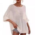 Women's Casual Cozy Crewneck Knit Top mysite