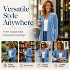 Women's Double-Breasted Velvet Cardigan mysite