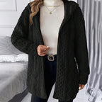 Women's Mid-Length Hooded Quilted Plush Coat mysite