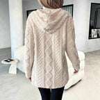 Women's Mid-Length Hooded Quilted Plush Coat mysite