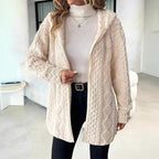 Women's Mid-Length Hooded Quilted Plush Coat mysite