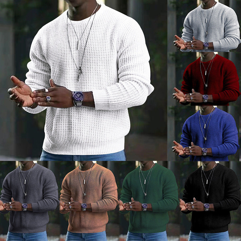 ✨2026 Collection at 50% OFF & FREE SHIPPING✈️JMIERR Men's Crewneck Sweater Soft Casual Sweaters Classic Long Sleeve Pullover Sweaters with Ribbing Edge mysite