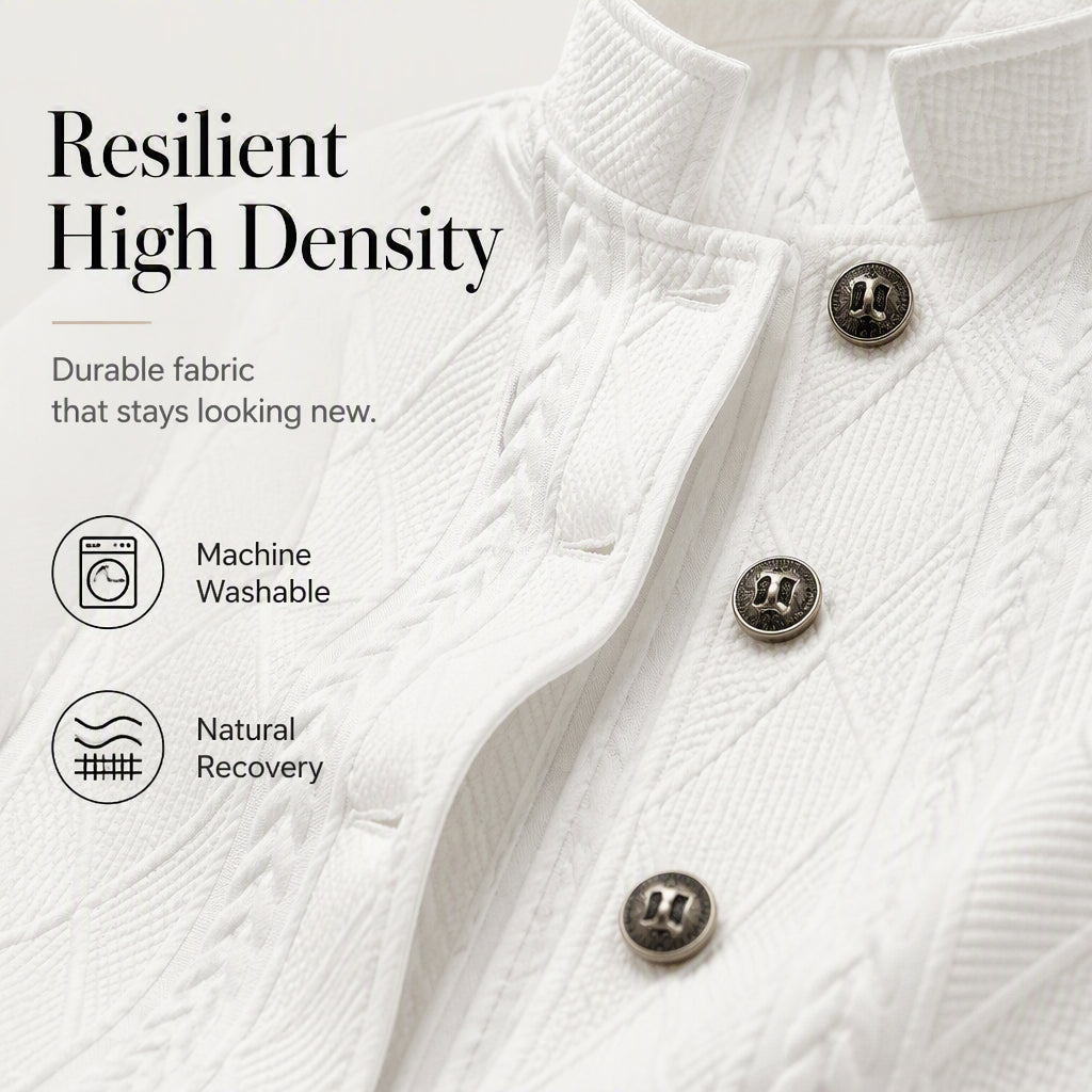 Women's Textured Button Down Blazer Jacket mysite