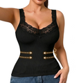 Women's Plus Size Lace Slim Fit Tank Top mysite