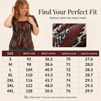 Women's Leopard Print O-Ring Faux Two-Piece T-Shirt mysite