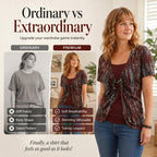 Women's Leopard Print O-Ring Faux Two-Piece T-Shirt mysite