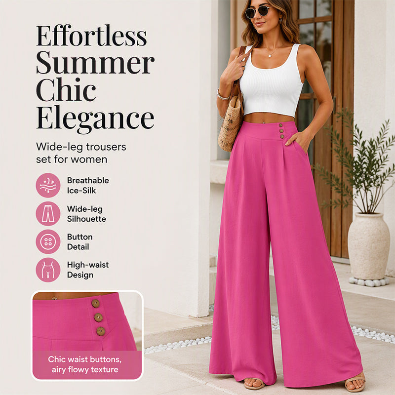 👖 Women's Loose Flowy Wide-Leg Pants– Relaxed Fit Everyday Pants For Effortless Comfort & Style 🤍 mysite