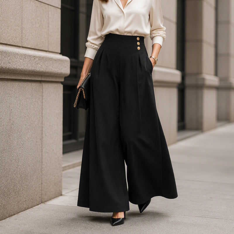 👖 Women's Loose Flowy Wide-Leg Pants– Relaxed Fit Everyday Pants For Effortless Comfort & Style 🤍 mysite