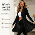 Women's Elegant Open Front Cardigan mysite