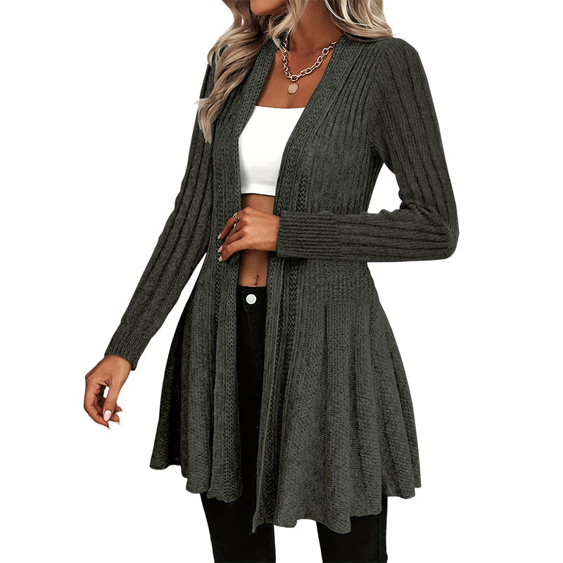 Women's Elegant Open Front Cardigan mysite